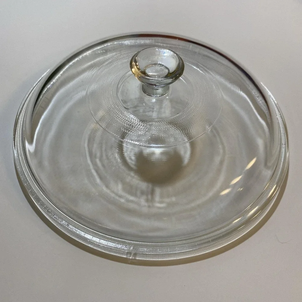 Vtg.‎ Pyrex 408 Clear Glass Replacement Lid Round 8.75